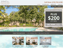 Tablet Screenshot of canyonoaks.net